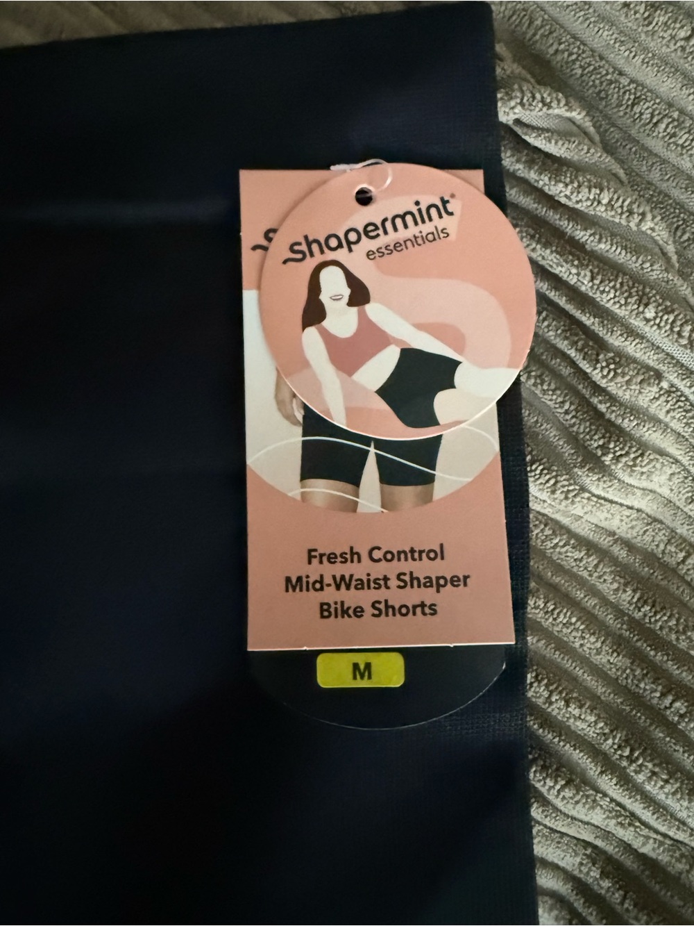 Shapermint Navy Mid-Waist Shaper Bike Shorts